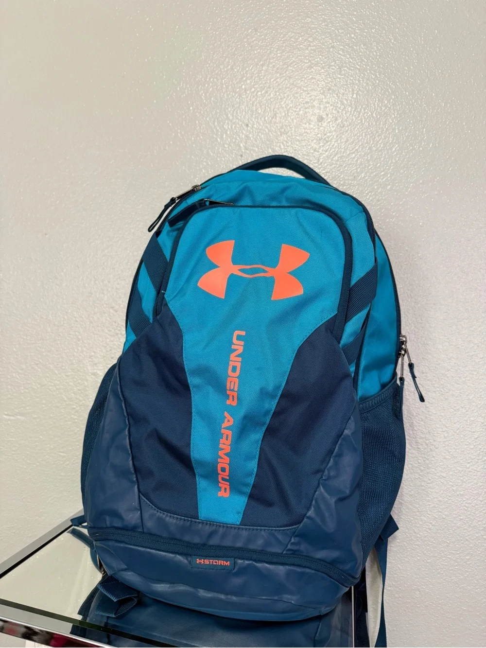 Under Armour Storm Hustle II Blue & Orange Backpack